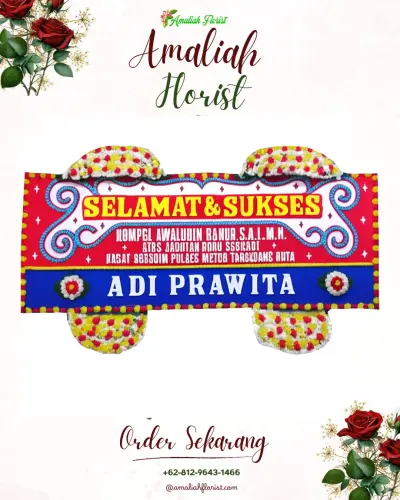 Karangan Bunga Ucapan Selamat di Slawi