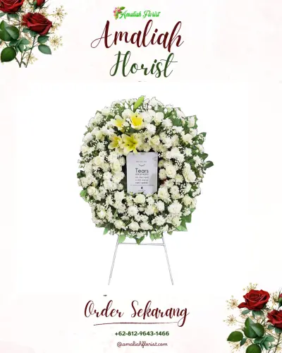 Krans Bunga Duka Cita di Slawi